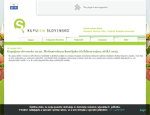 Tablet Screenshot of kupujemslovensko.si